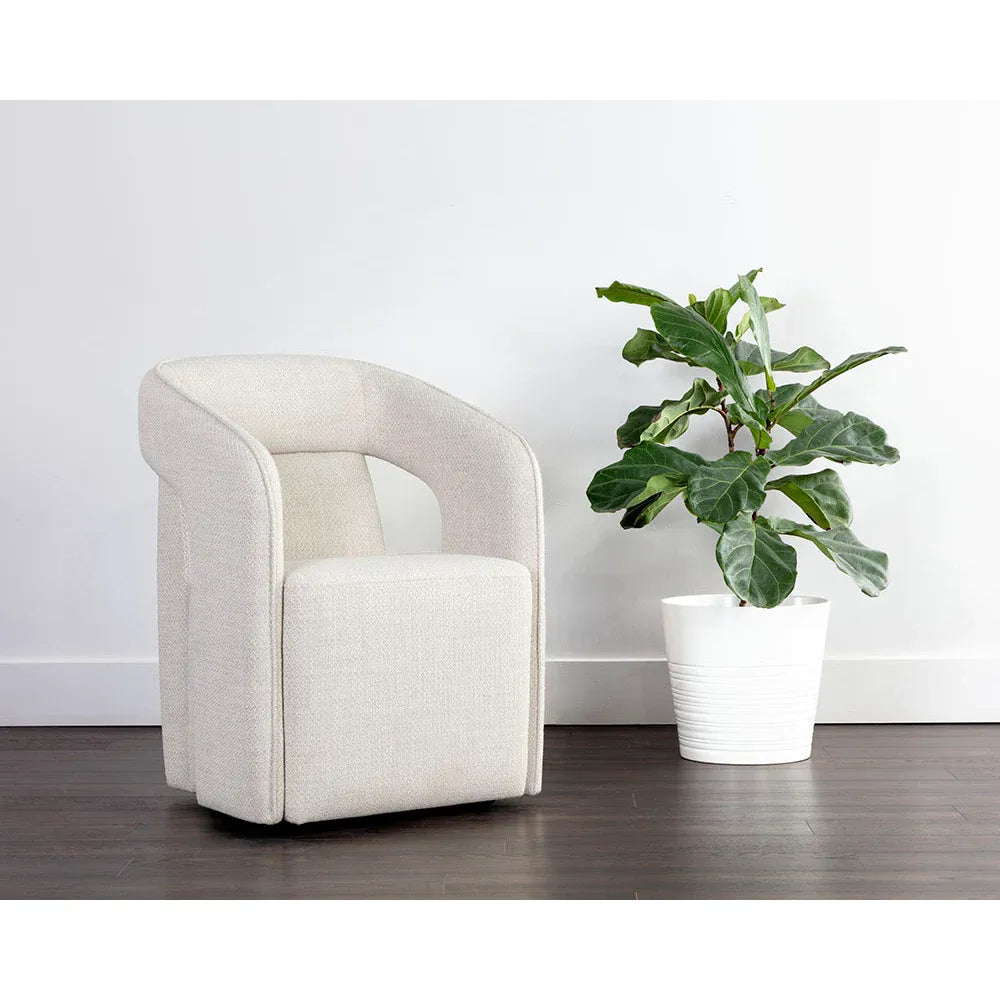Kendrick Wheeled Dining Chair - ALT INTERIORS